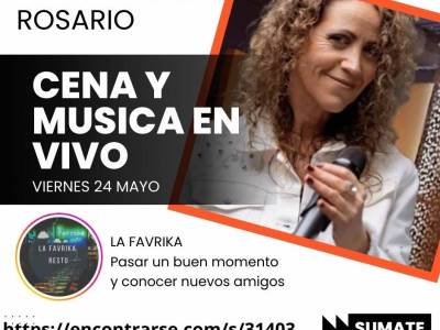 Encuentro : ROSARIO Cena y Música en vivo con - Gaby Pierucci 