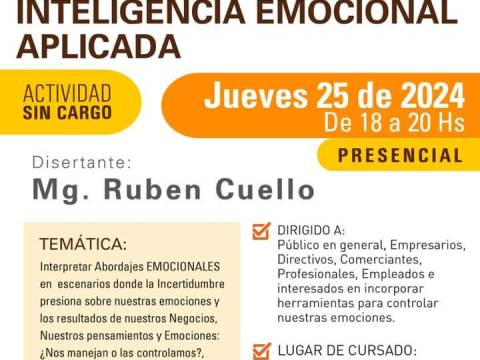 Seminario: Inteligencia Emocional Aplicada- Sin costo
