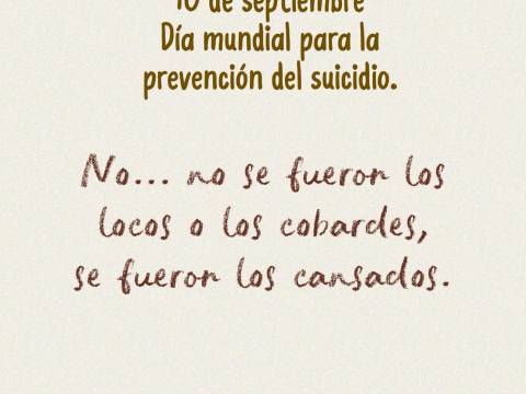 LOS QUE YA NO PUDIERON MÁS (Por Fernando D'Sandi)