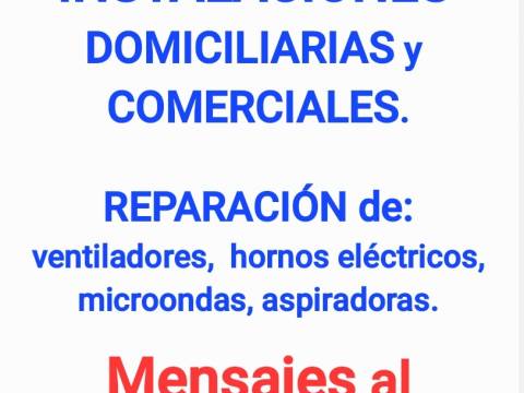 Electricista domiciliario y comercial