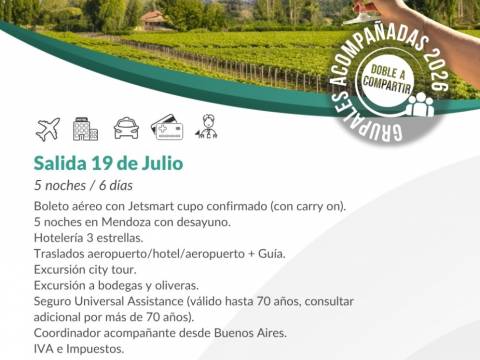 Vacaciones de invierno con amigos en Mendoza
