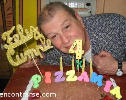 3779 42 Las reuniones de Pizza Mía cumplen 4 AÑOS y queremos festejarlo con todos ustedes!!! también ESTELANORA festeja su cumpleaños!!!