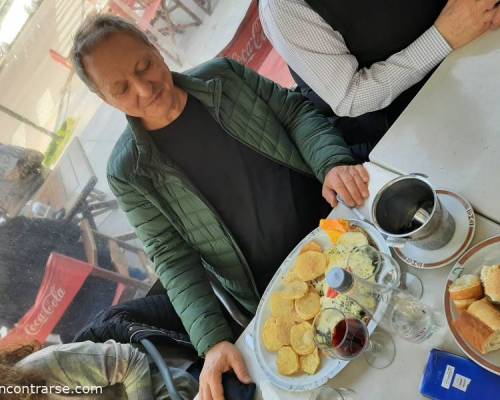 Que facha ese plato!!! Milanesaza :Encuentro Grupal Almorzamos en Villa Devoto