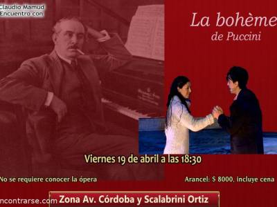 Encuentro Encuentro con la ópera "La bohéme", de Puccini