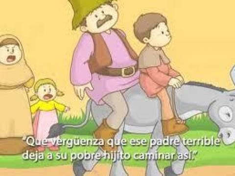 "El padre, el hijo y el burro"