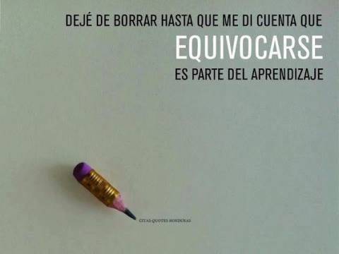 El Valor de Equivocarse.(Curiosidades)