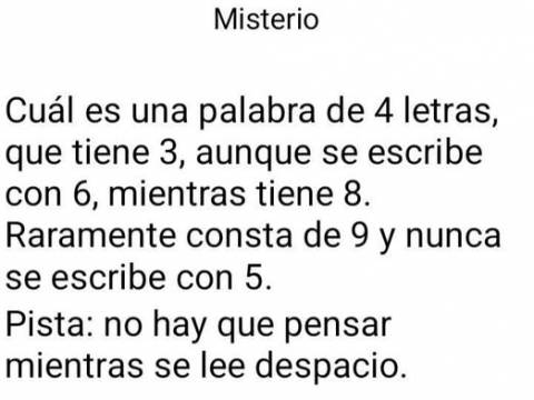 MISTERIO MISTERIO