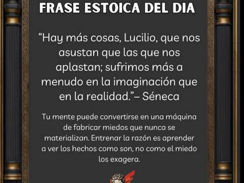 Sufrimos más en la Imaginación que en la Realidad