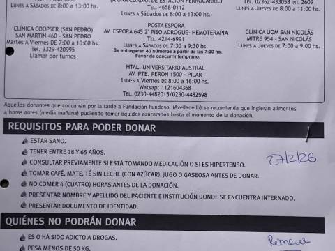 SOLICITUD DE DONANTES DE SANGRE SOLICITUD DE DONANTES DE SANGRE