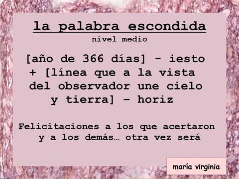 Armamos una palabra? Armamos una palabra?