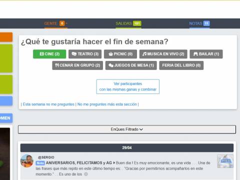 ¿Qué tenes ganas de hacer el fin de semana? ¿Qué tenes ganas de hacer el fin de semana?