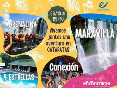 Encuentro 4 Días Full en Cataratas para recargarte de vida 