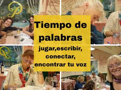 Encuentro Taller de escritura creativa: Tiempo de palabras  Encuentro Taller de escritura creativa: Tiempo de palabras